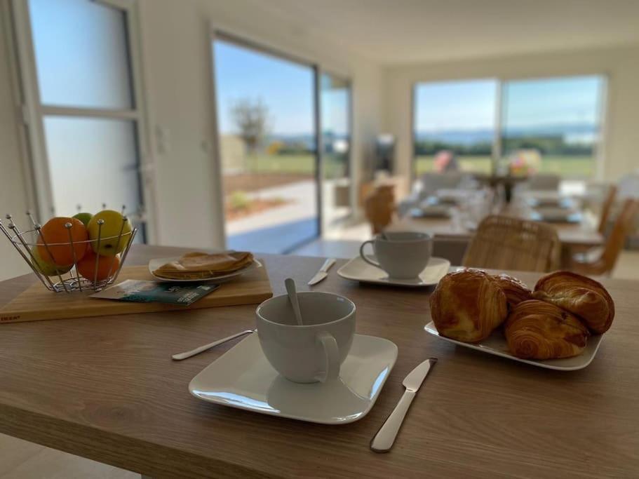 Villa Neuve Pour 6 Personnes Avec Spa การองเทค ภายนอก รูปภาพ